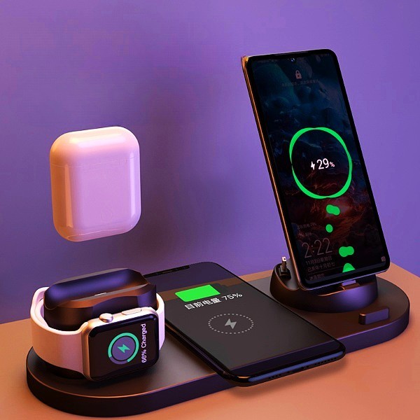 Wireless Charger For iPhone, Air pods, and Apple Watch.